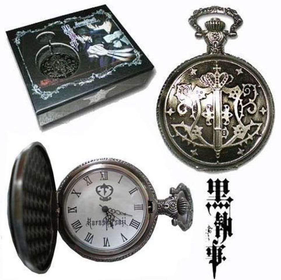 Producto Kuroshitsuji Negro mayordomo Sebasti¨¢n del anime reloj de bolsillo Blanca