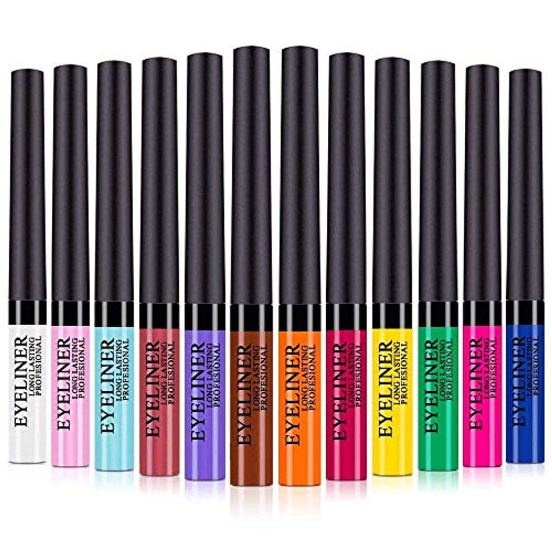 Product 12 Colors Matte Liquid Eyeliner Waterproof High Pigmented Smudgeproof Long Lasting Colorful