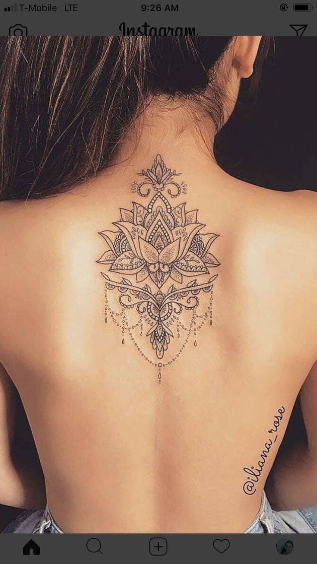 Moda Tatuaje de loto mandala