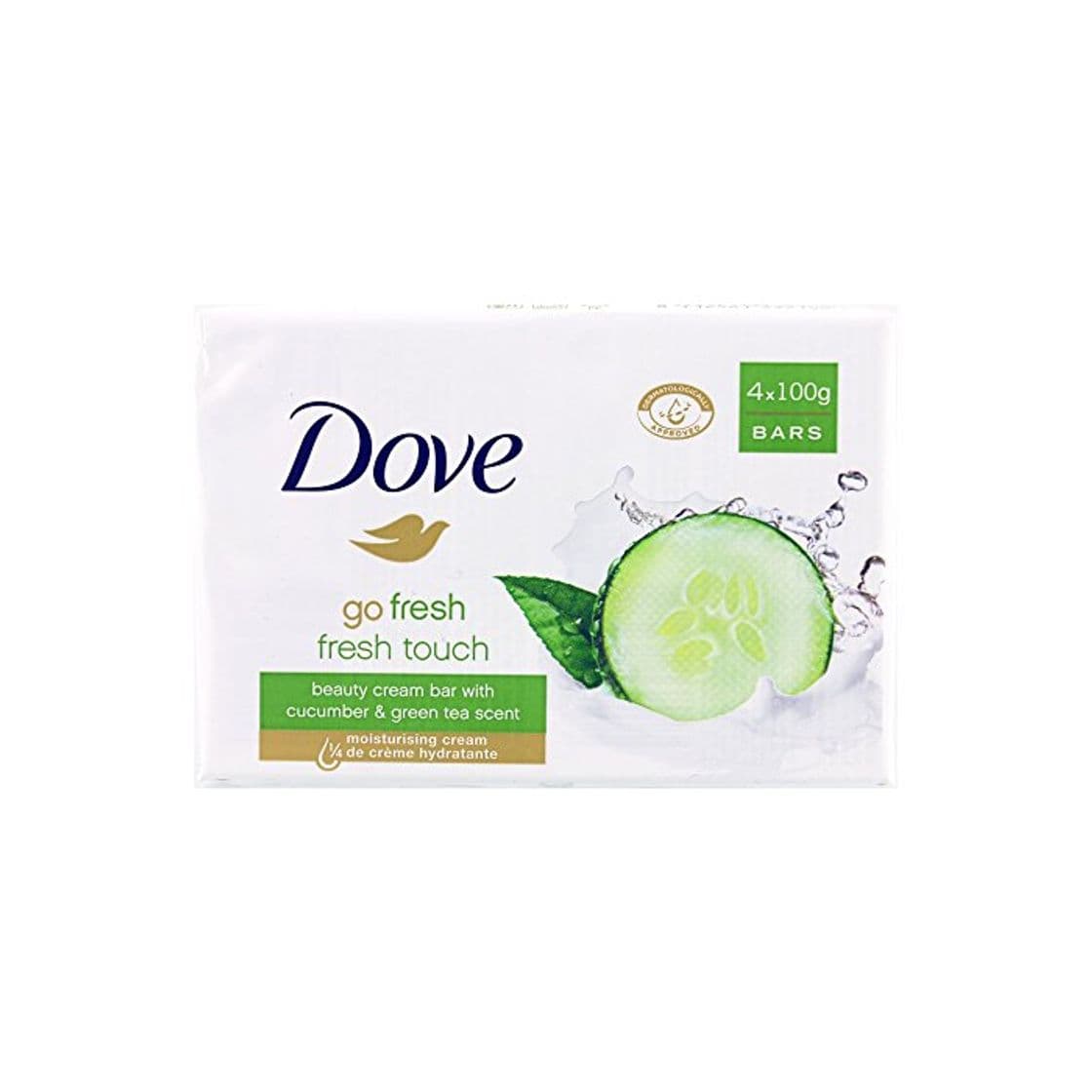 Product Dove Savon de Toilette Dolor Exfoliante fresca del tacto 4 x 100