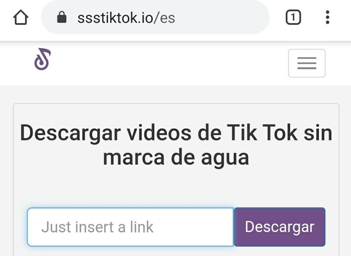 App Descargue Tik Tok Video sin marca de agua