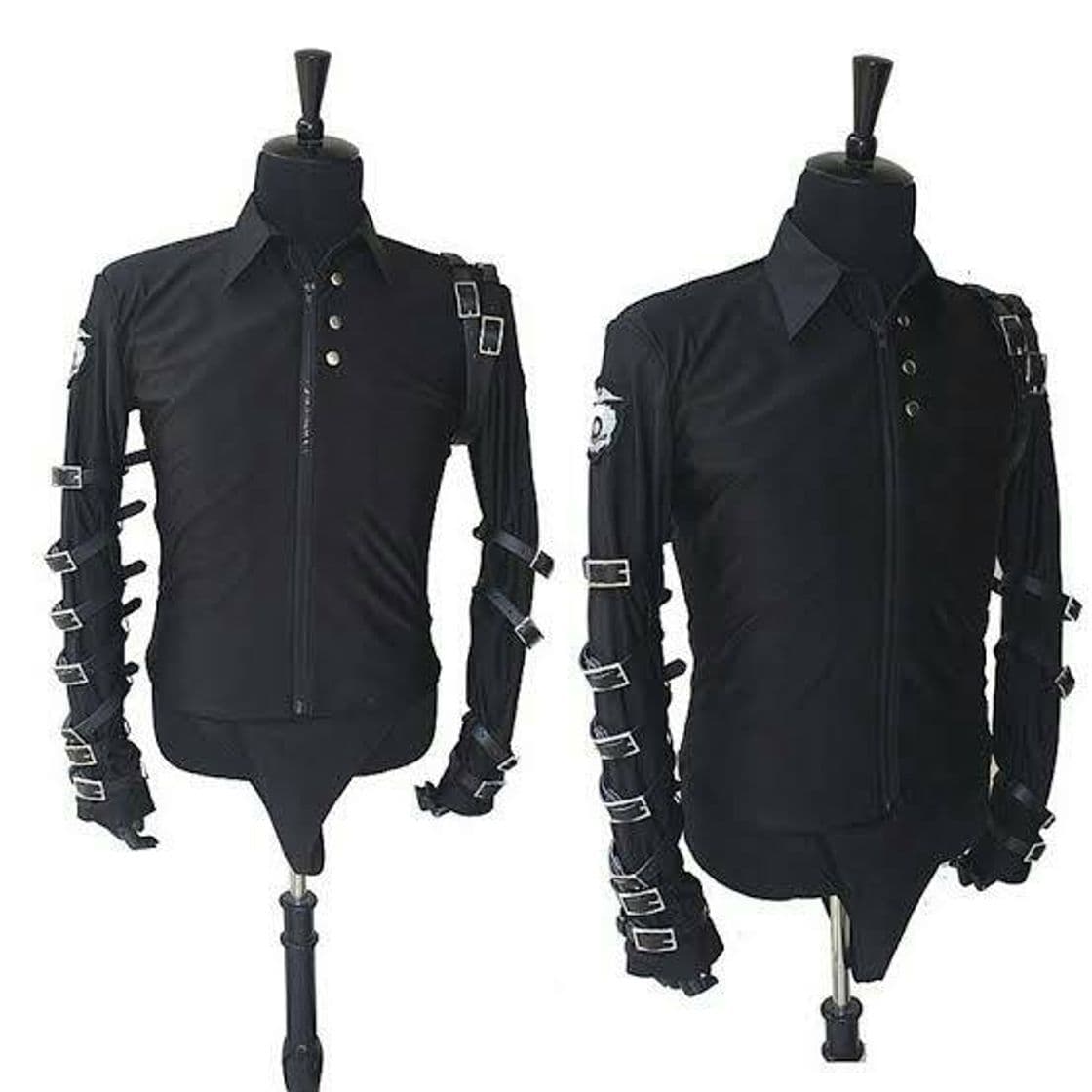 Producto MJ Michael Jackson BAD Black Tour Punk Rock Show Jacket