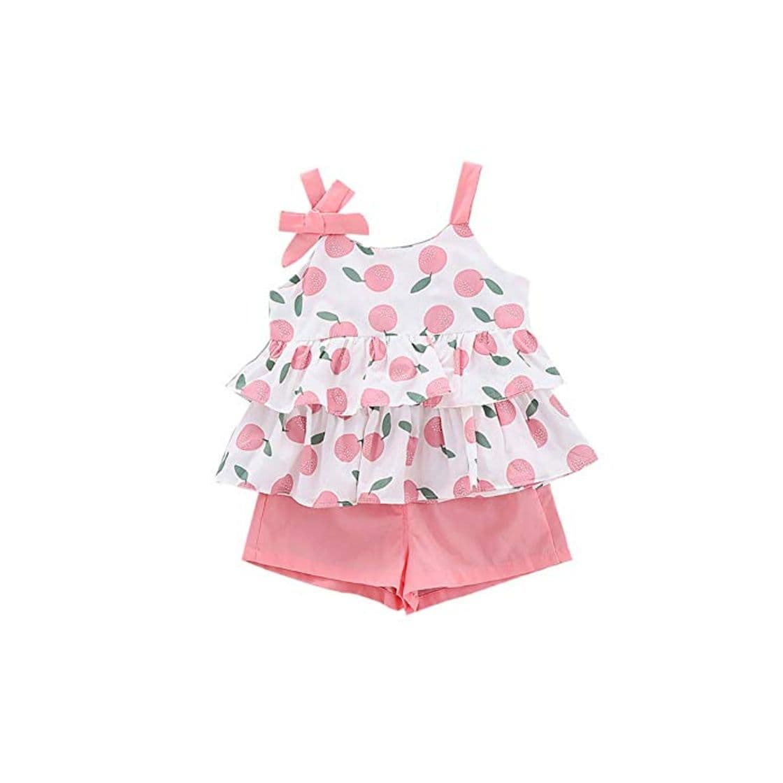 Product Conjuntos de Ropa para Bebés,Blusa Sin Mangas para Niñas con Estampado de