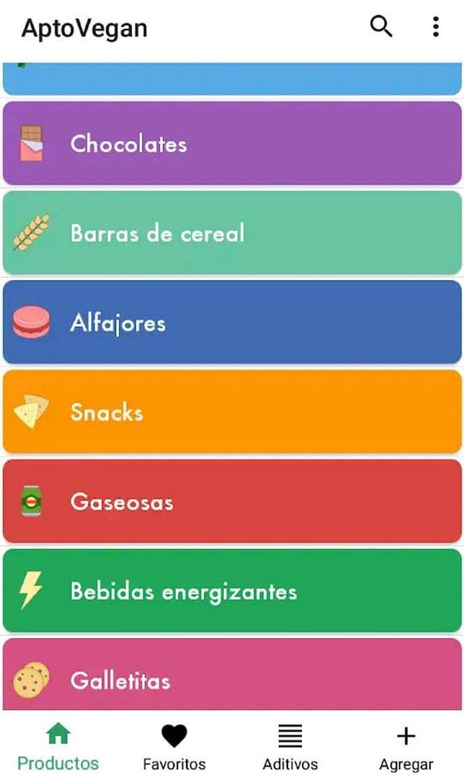 App Apto Vegan Aplicación.