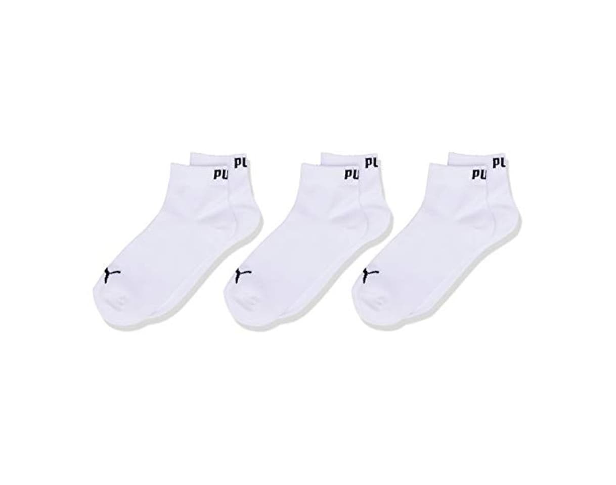 Fashion PUMA Kids Quarter Calcetines, Niños, Blanco