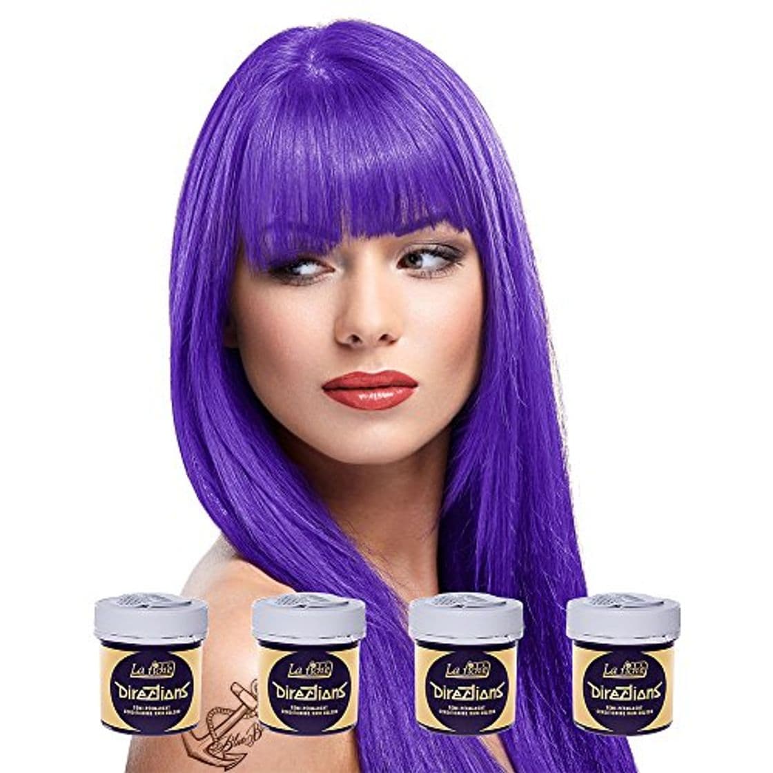 Belleza 4 x La Riche Directions Semi-Perm Hair Colour Violet