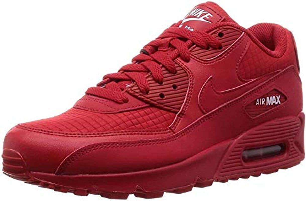 Moda Nike Air MAX 90 Essential, Zapatillas de Gimnasia para Hombre, Rojo