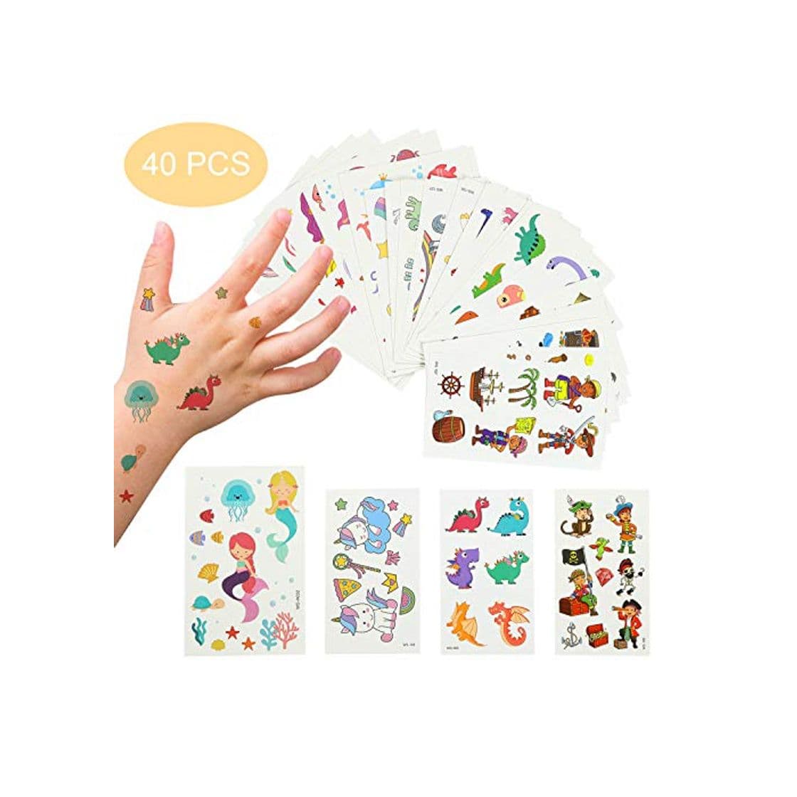 Producto EKKONG Tatuajes Temporales para Niños Niñas