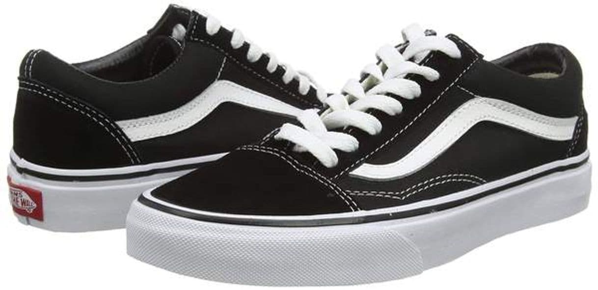 Moda Vans Old Skool, Zapatillas Unisex Adulto, Negro