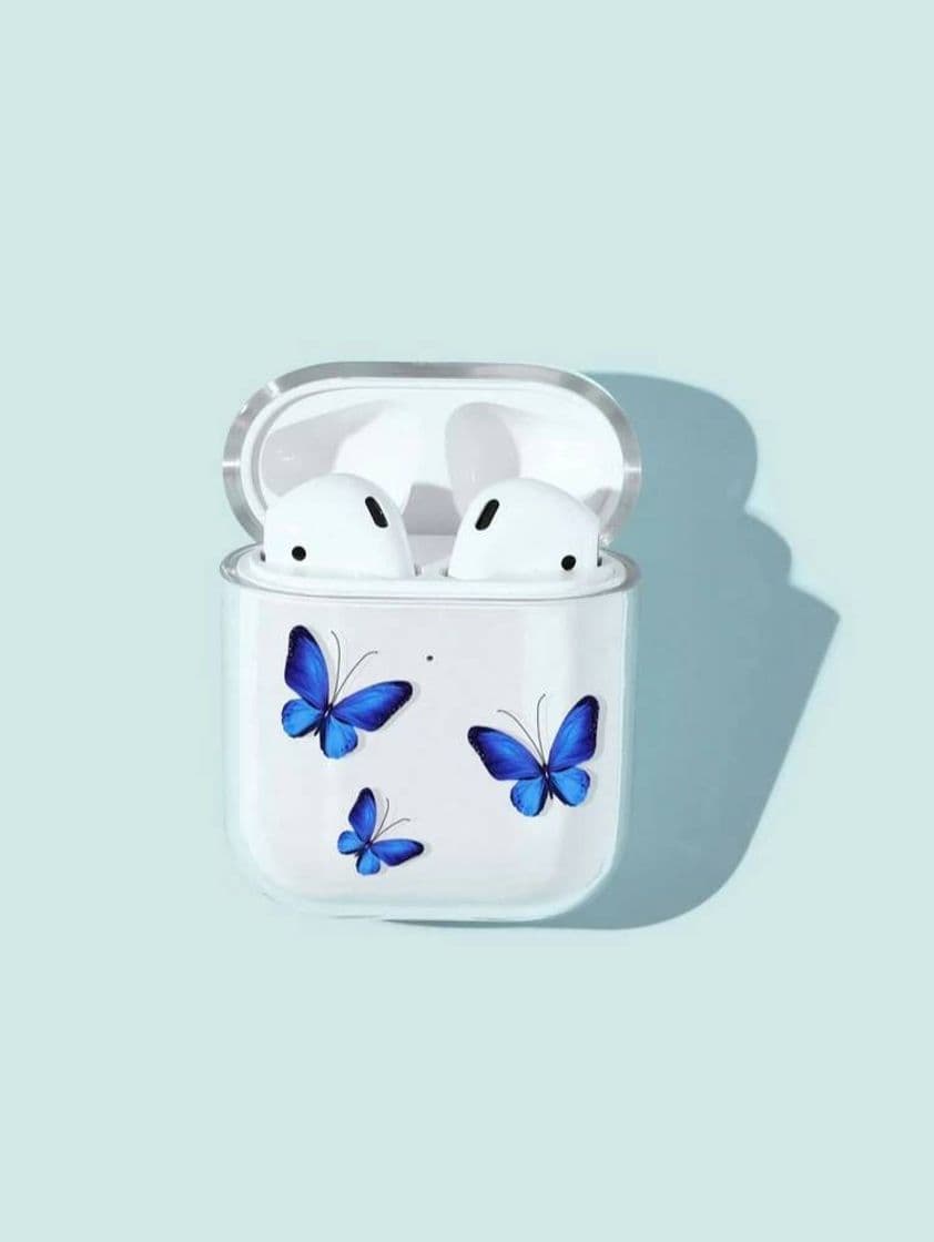 Fashion Funda de airpods con mariposas