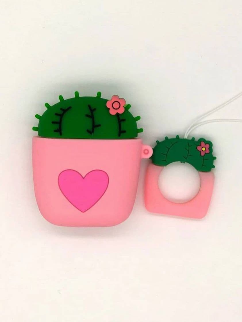 Fashion Funda de audífonos en forma de cactus