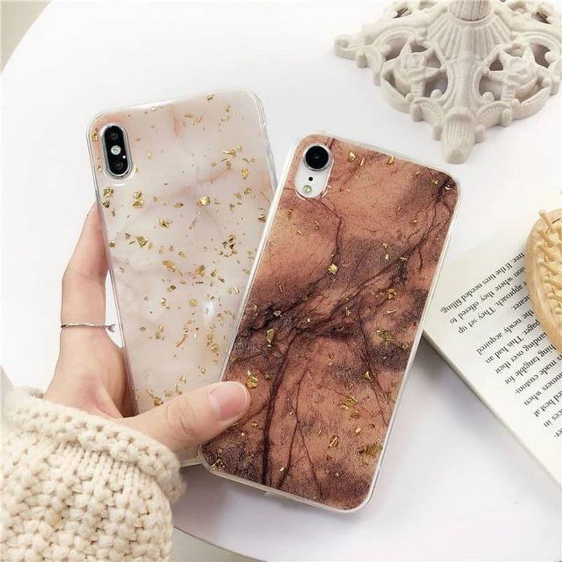 Product Funda de mármol dorado destello para iphone 6s x XS Max X