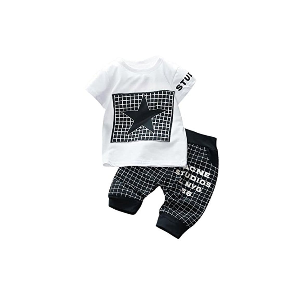 Product K-youth Conjuntos Bebé Niño, Ropa Recién Nacidos Bebe Niño Camiseta Mangas Cortas