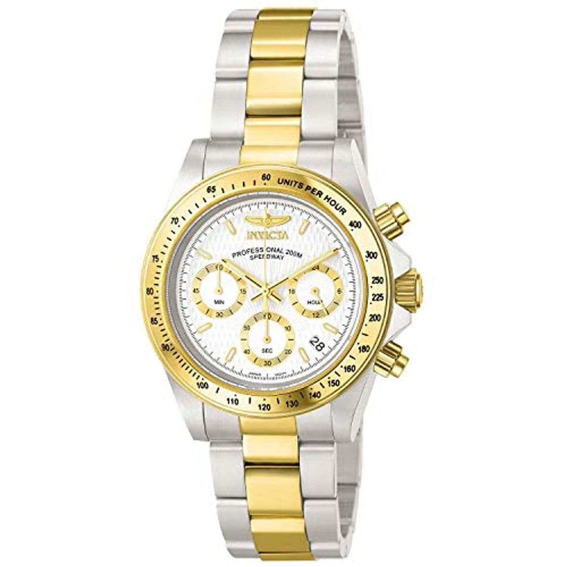 Lugar Invicta 9212 Speedway Reloj Unisex acero inoxidable Cuarzo Esfera blanco