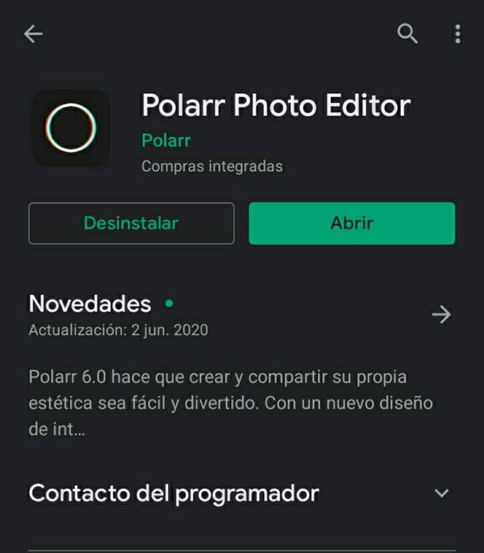 App Aplicación de edición