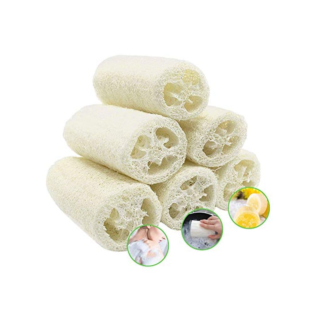 Product 6 Piezas Loofah Natural