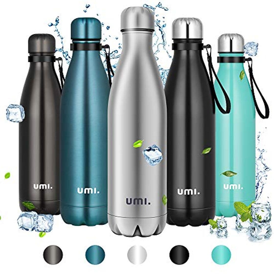 Product UMI. by Amazon - Botella Agua Acero Inoxidable, Termo 750ml, Sin BPA,