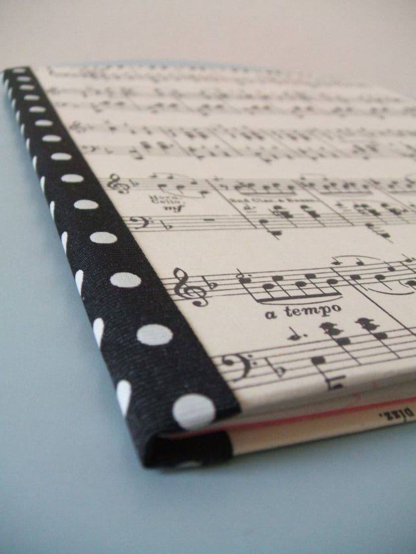 Fashion Cuaderno con estampado de partitura