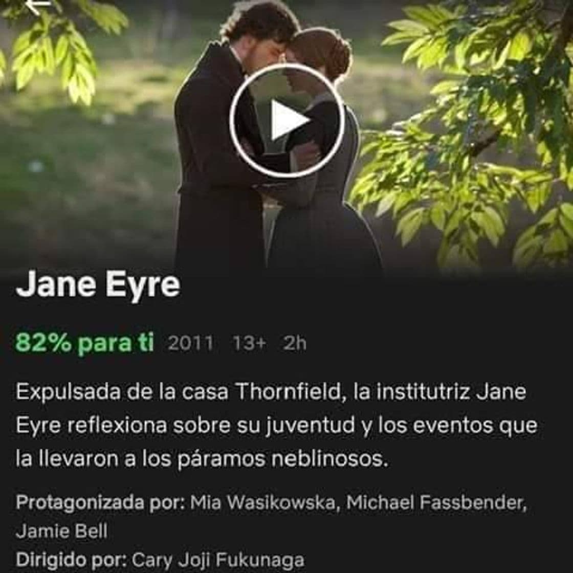 Película Jane Eyre