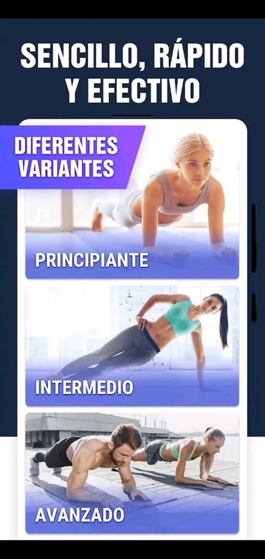 App Entrenamiento plancha