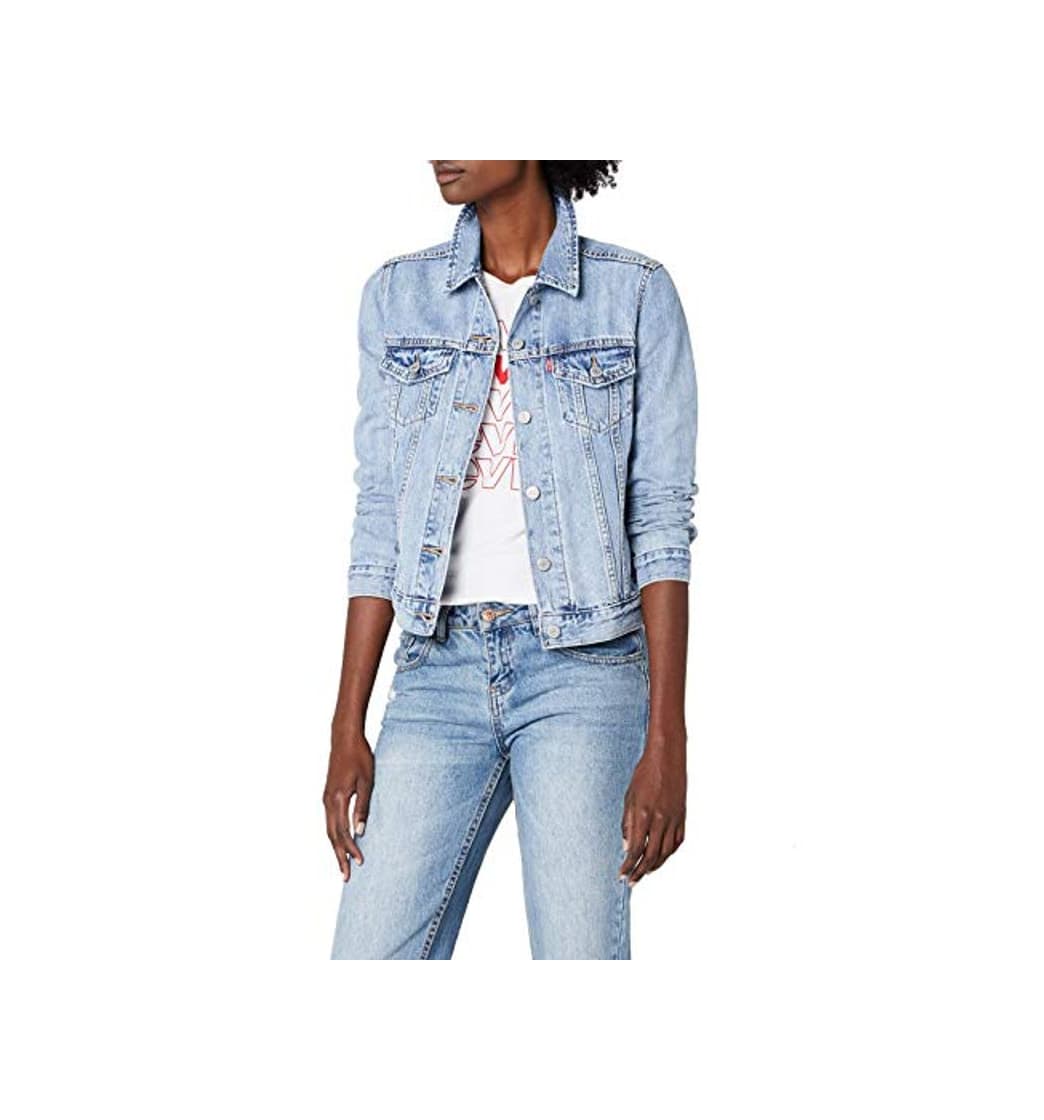 Moda Levi's Original Trucker, Chaqueta Vaquera para Mujer, Azul