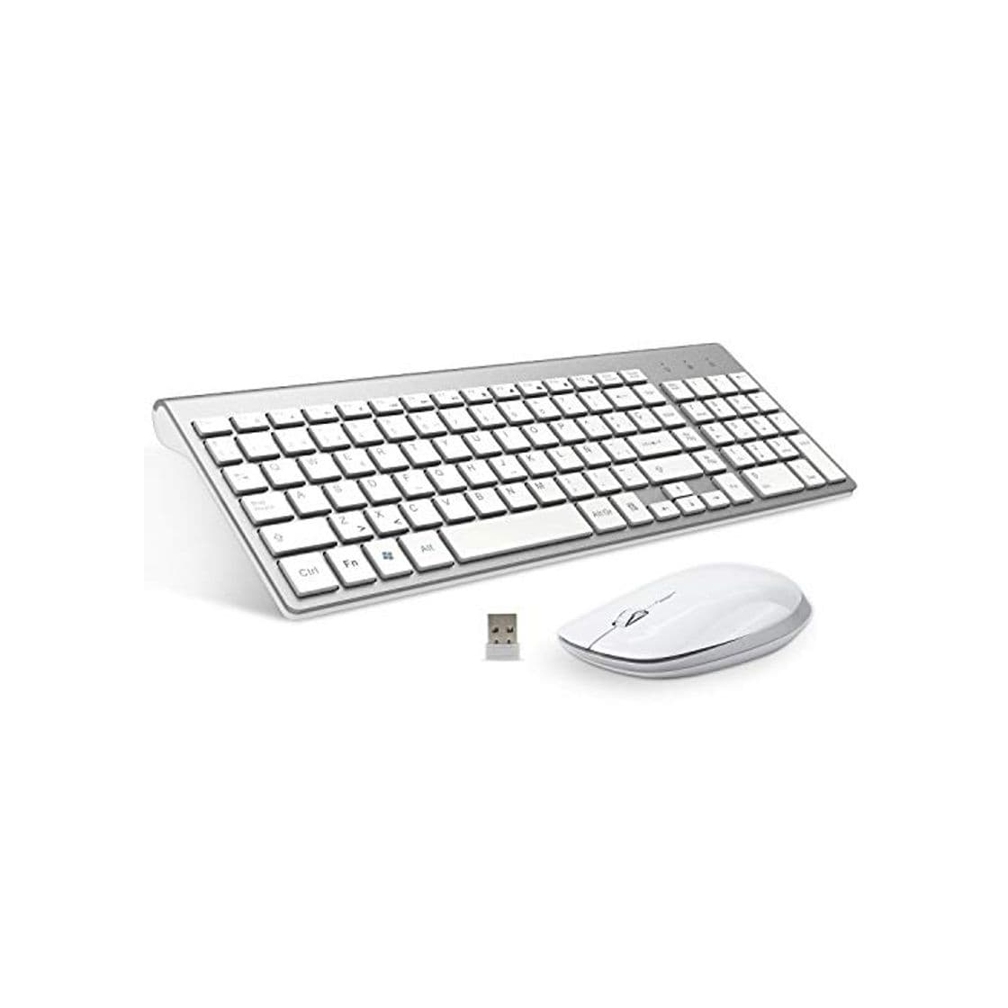 Producto FENIFOX Teclado y Raton inalambrico, diseño ergonómico 2,4 G Teclado inalámbrico y