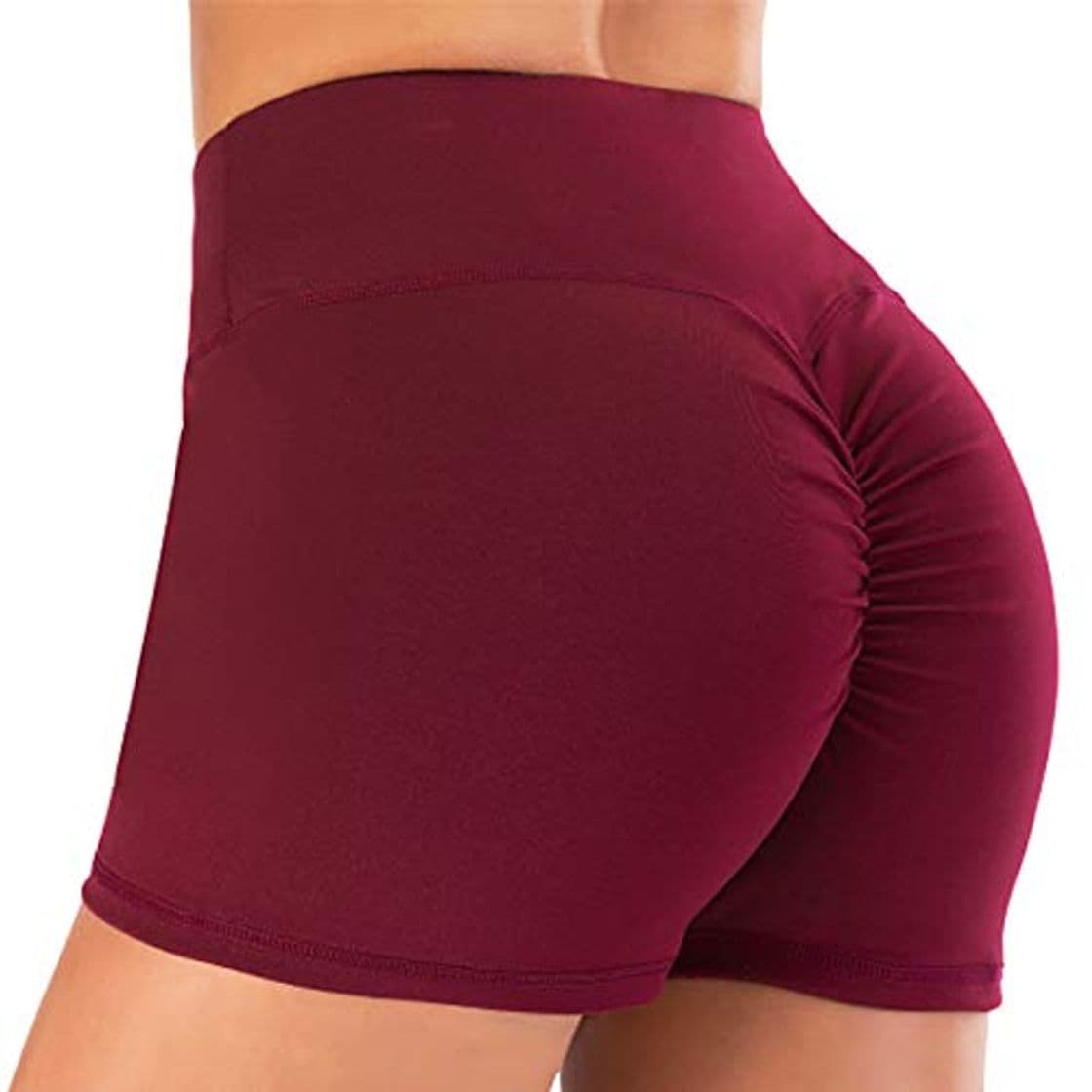 Moda STARBILD Shorts Pantalones Deportes Cortos de Fitness Mallas para Mujer Elástico de Alta Cintura para Correr Gimnasio Gym Aeon Red S