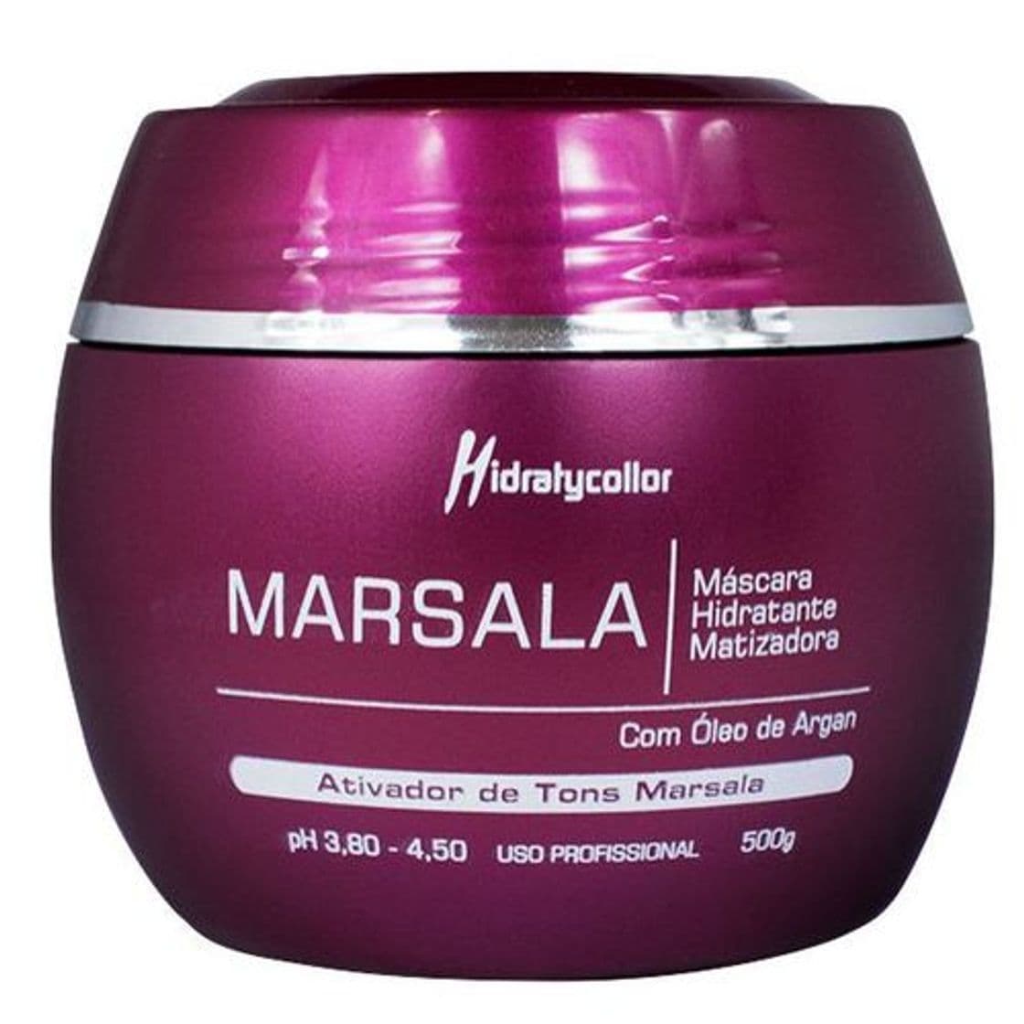 Fashion Máscara Matizadora Vinho Marsala Mairibel Óleo De Argan 500g