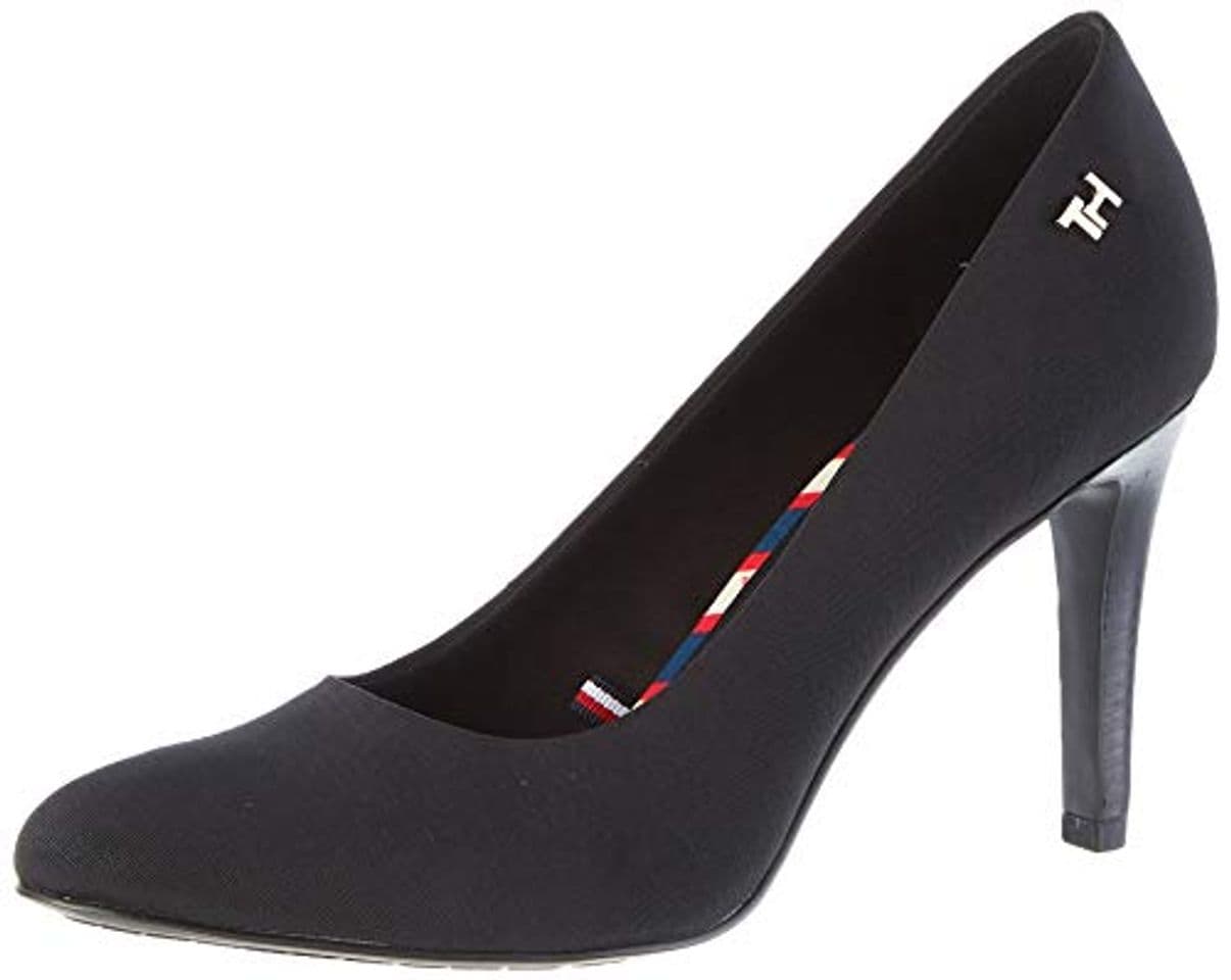 Producto Tommy Hilfiger Essential Textile Pump, Zapatos de Tacón para Mujer, Negro