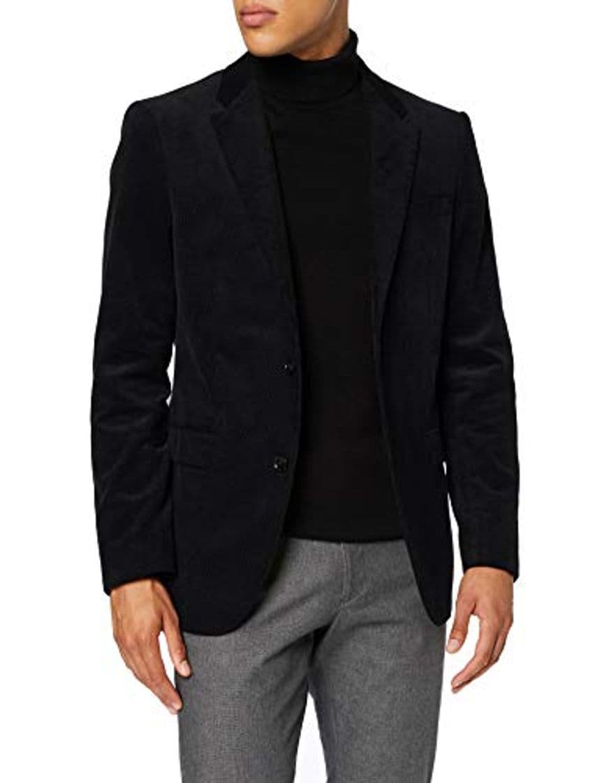 Product Marca Amazon - find. Americana Casual de Pana Hombre, Negro