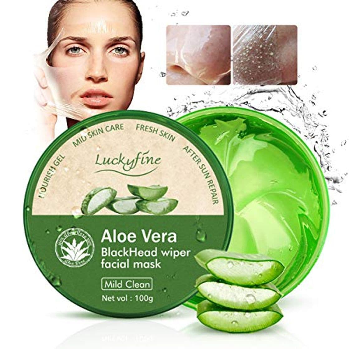 Beauty Mascarilla de Aloe Vera - Luckyfine peel off mask