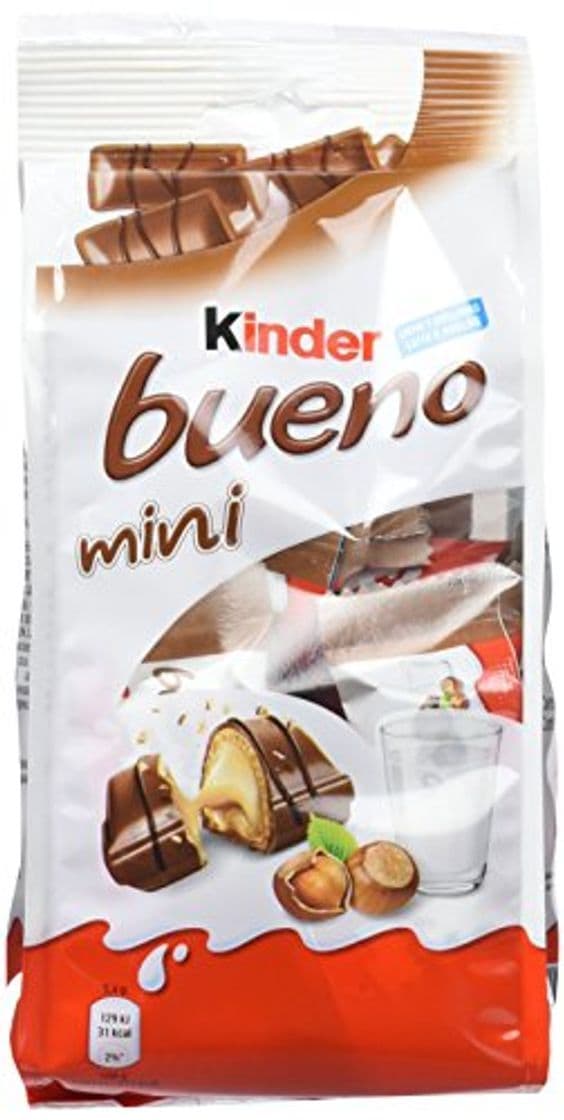 Producto Kinder Bueno Mini Barritas con Relleno de Leche y Avellanas