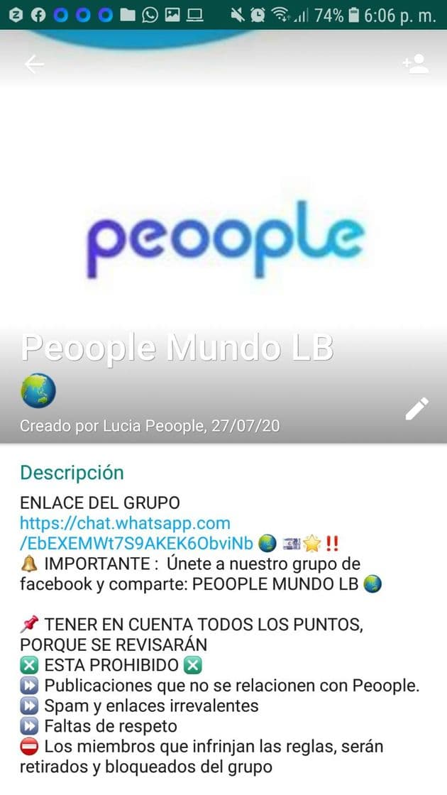 Moda Grupo de Peoople 💙🌍