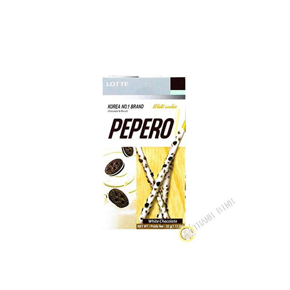 Producto Cookie Pepero de chocolate blanco LOTTE 32g Corea