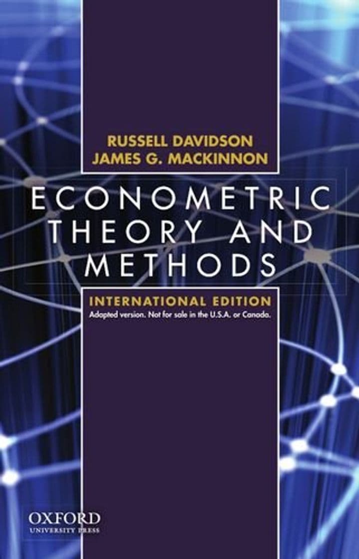 Libro Econometric Theory and Methods: International Edition