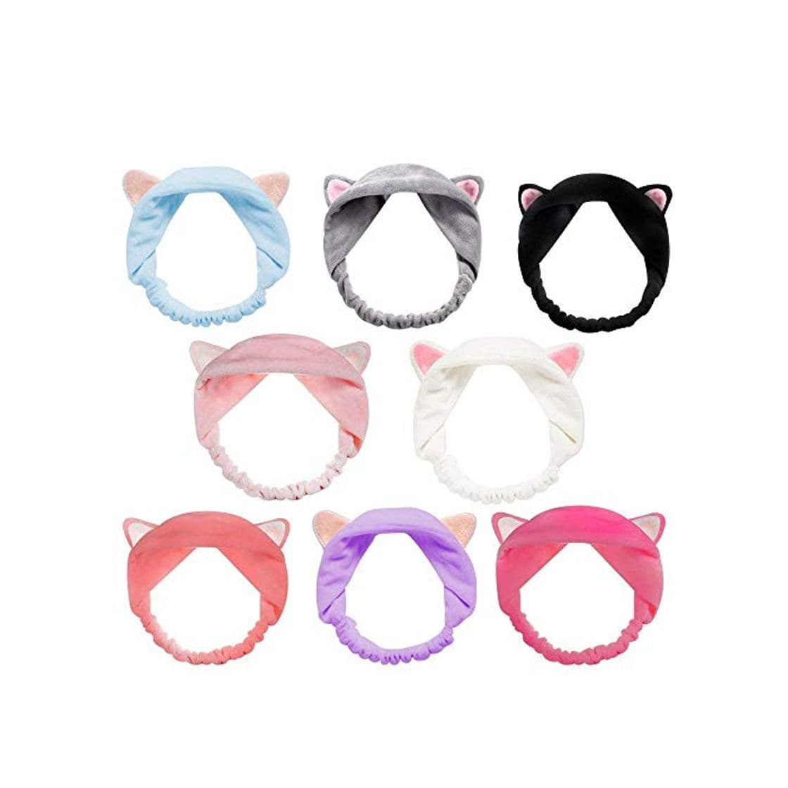 Producto 8pcs Cat Ears Headbands - Elastic Women 's Lovely Etti Hair Band