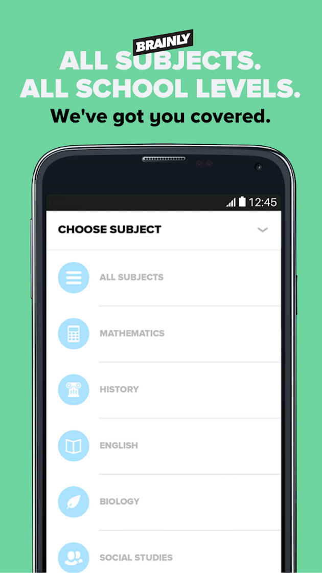 App Brainly – Homework Help App