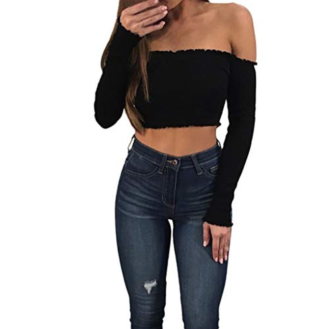 Producto Xmiral Tops Sexy para Fiesta Club Mujeres Traje de Noche Sin Hombro