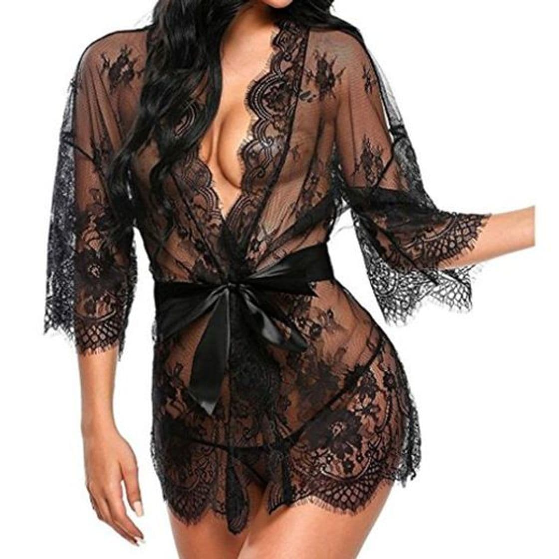 Moda UMIPUBO Mujer Ropa de Dormir Conjunto Sexy Lingerie Transparente Lace Lenceria Erotica