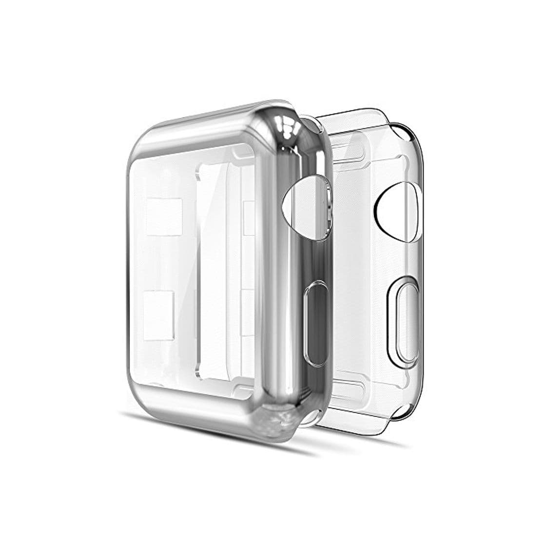 Product Simpeak Funda Compatible con Apple Watch 38mm Series 3/2(1*Transparent