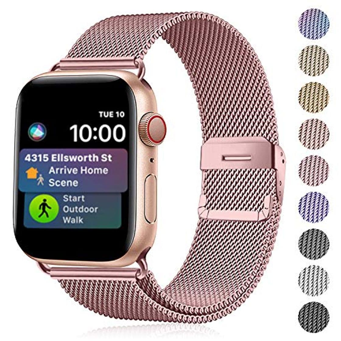 Product Funbiz Metal Correa Compatible con Apple Watch 38mm 40mm 42mm 44mm, Pulsera