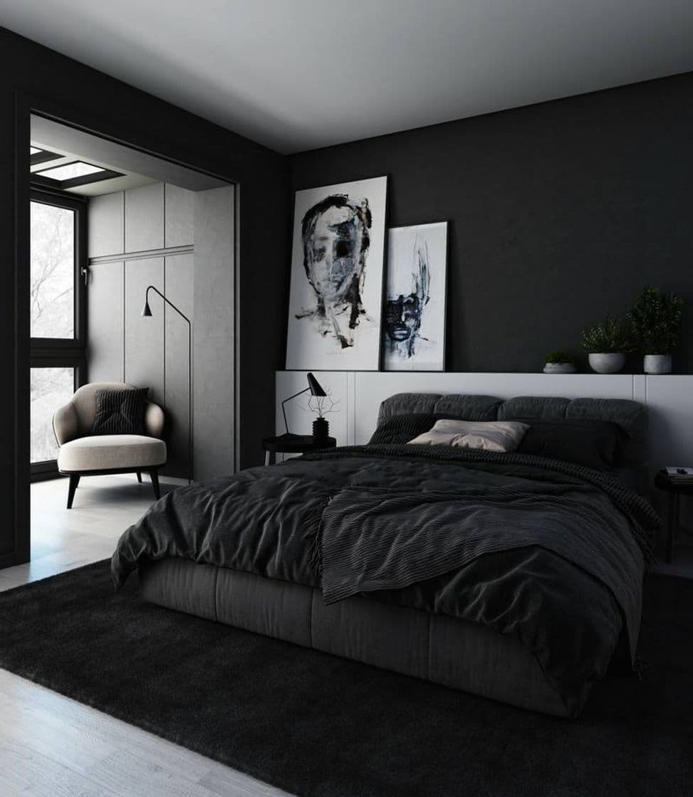 Fashion Black interior Dormitorio 