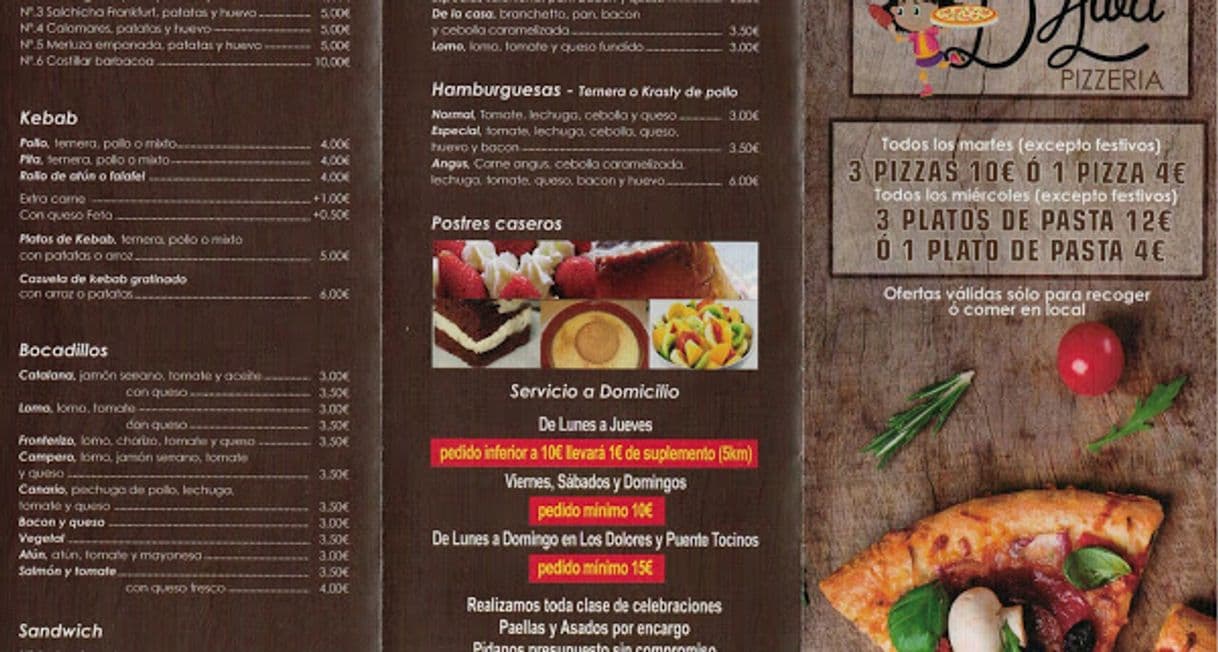 Restaurantes Pizzería D'alba