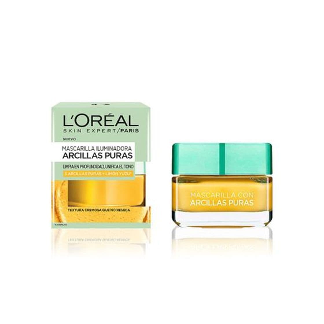 Product Arcillas Puras Mascarilla facial Amarilla unificante