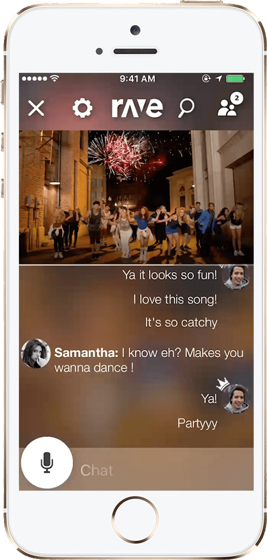 App Rave - Videos con amigos
