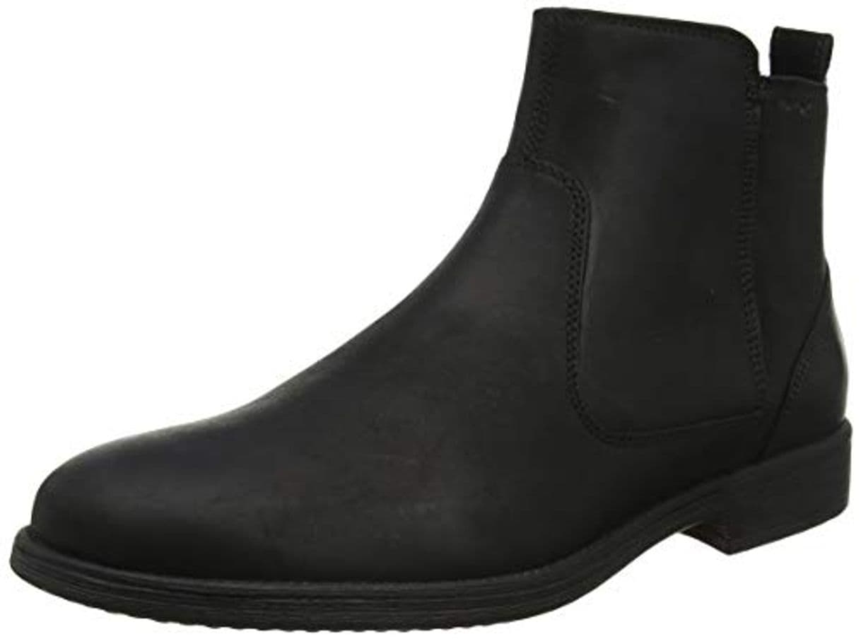 Fashion Geox U Jaylon F, Botas Clasicas para Hombre, Negro