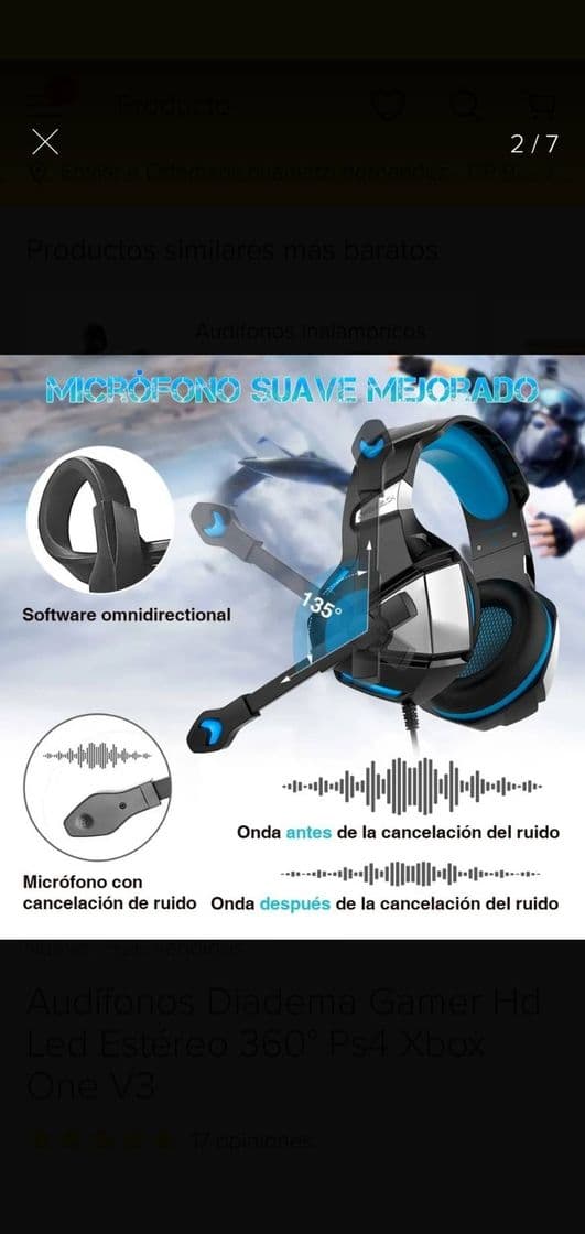 Producto Gamers accesorios