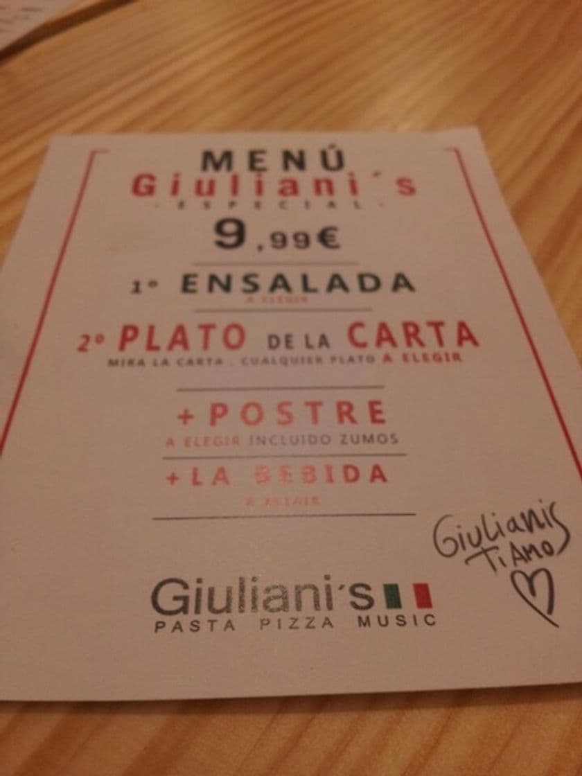 Restaurantes Giuliani's Centro