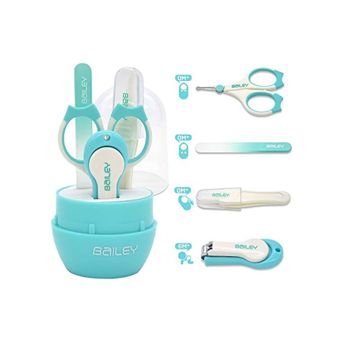 Producto Halovie Cortauñas Clippers de uñas de bebé Set con tijeras Pinzas Lima de uñas Set de cuidado de uñas de bebé Accesorios para niñas y niños