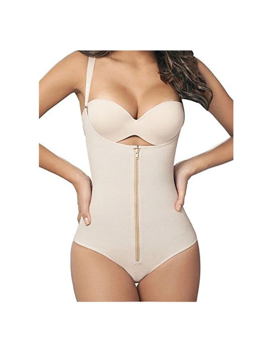 Product Camellias Corsé moldeador sin costuras Beige Zip XX-Large(Ajusta Cintura 80-90 cm )